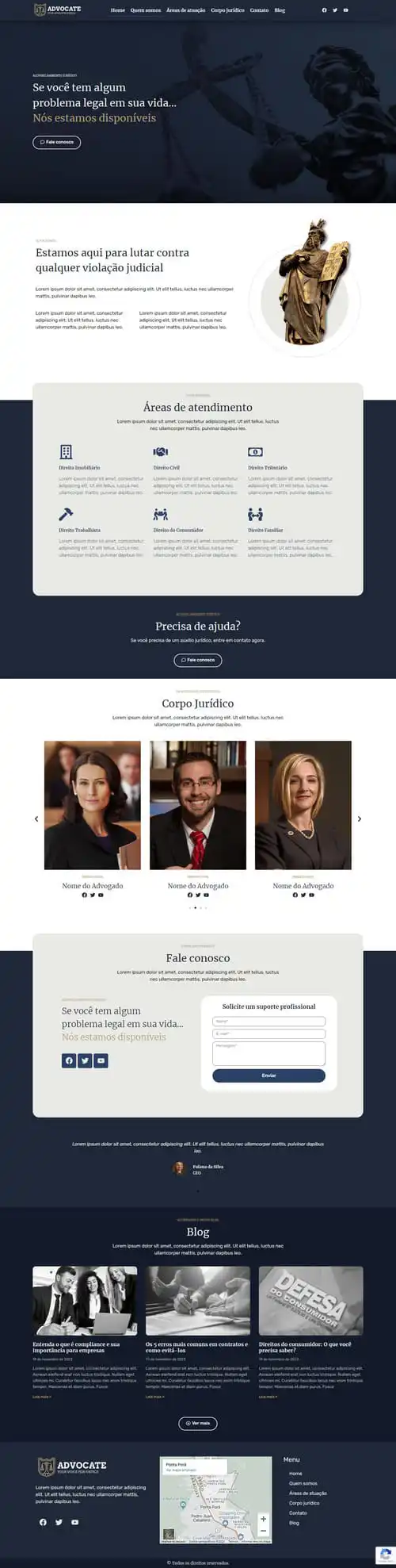 Site para escritórios de advocacia